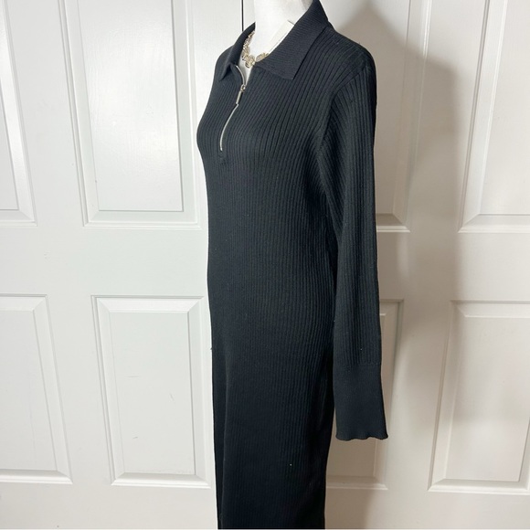 NWT Z Supply Runaway Zip Henley Black Dress (size small) - Picture 6 of 8